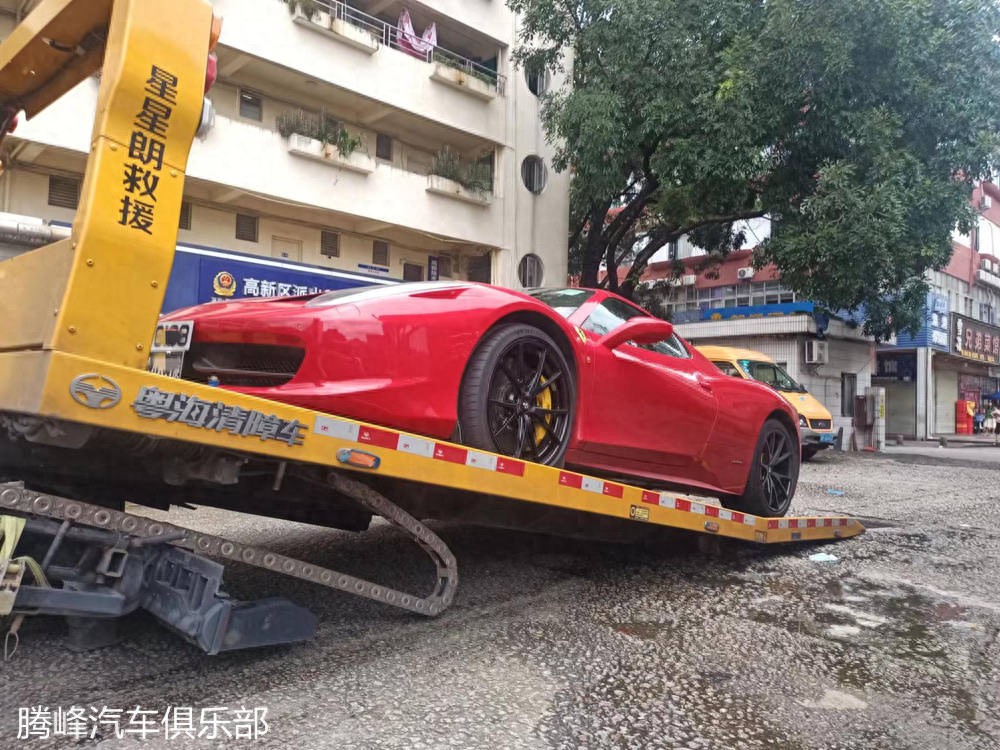 法拉利458轮毂变形维修案例解析:红色超跑的修复之旅
